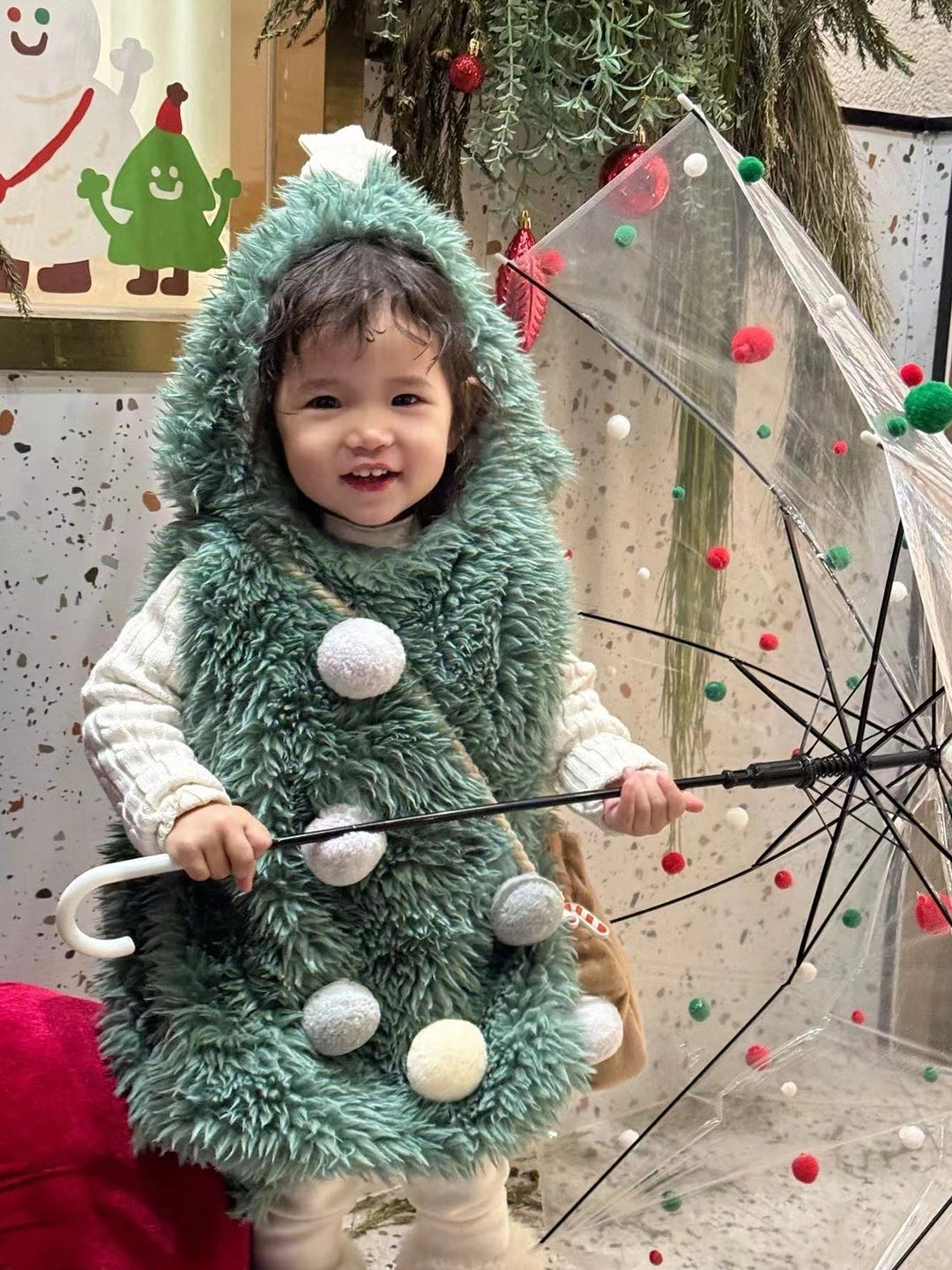 クリスマスツリーコスチューム なりきりキッズベビー パーティウェア【mh0011793】