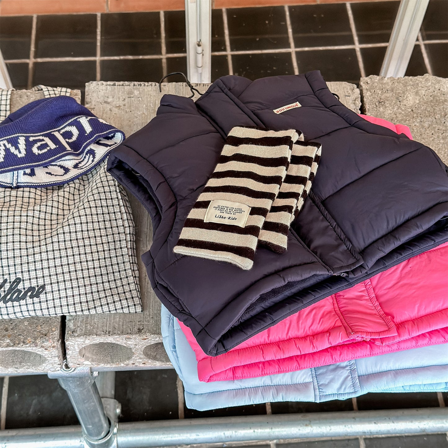 中綿ダウンベスト アウター 裏フリース【mh0011919】