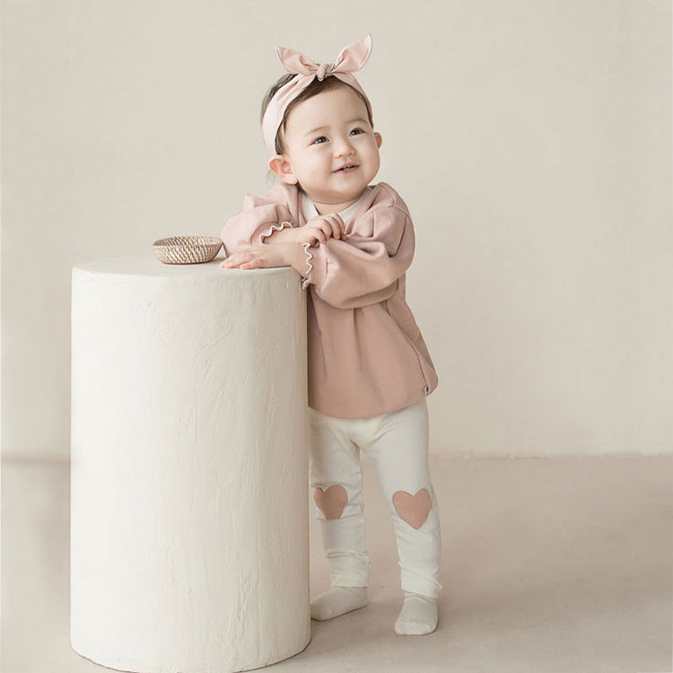 Heart Patch Cotton Leggings ハートパッチ レギンスパンツ【mh0012608】