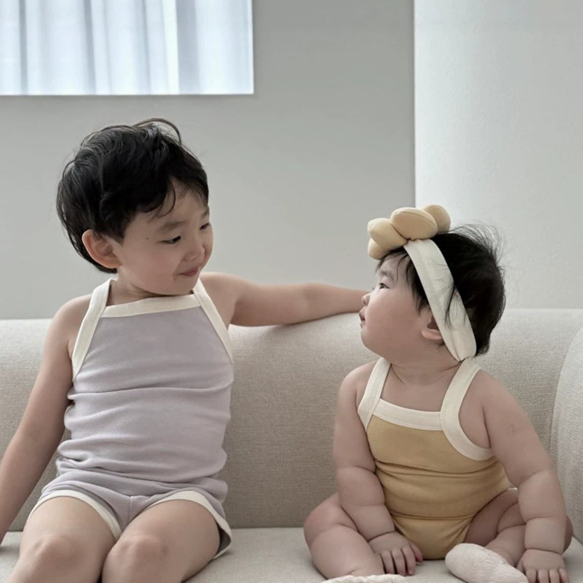 Baby Cross-Strap Romper [mh0013885]