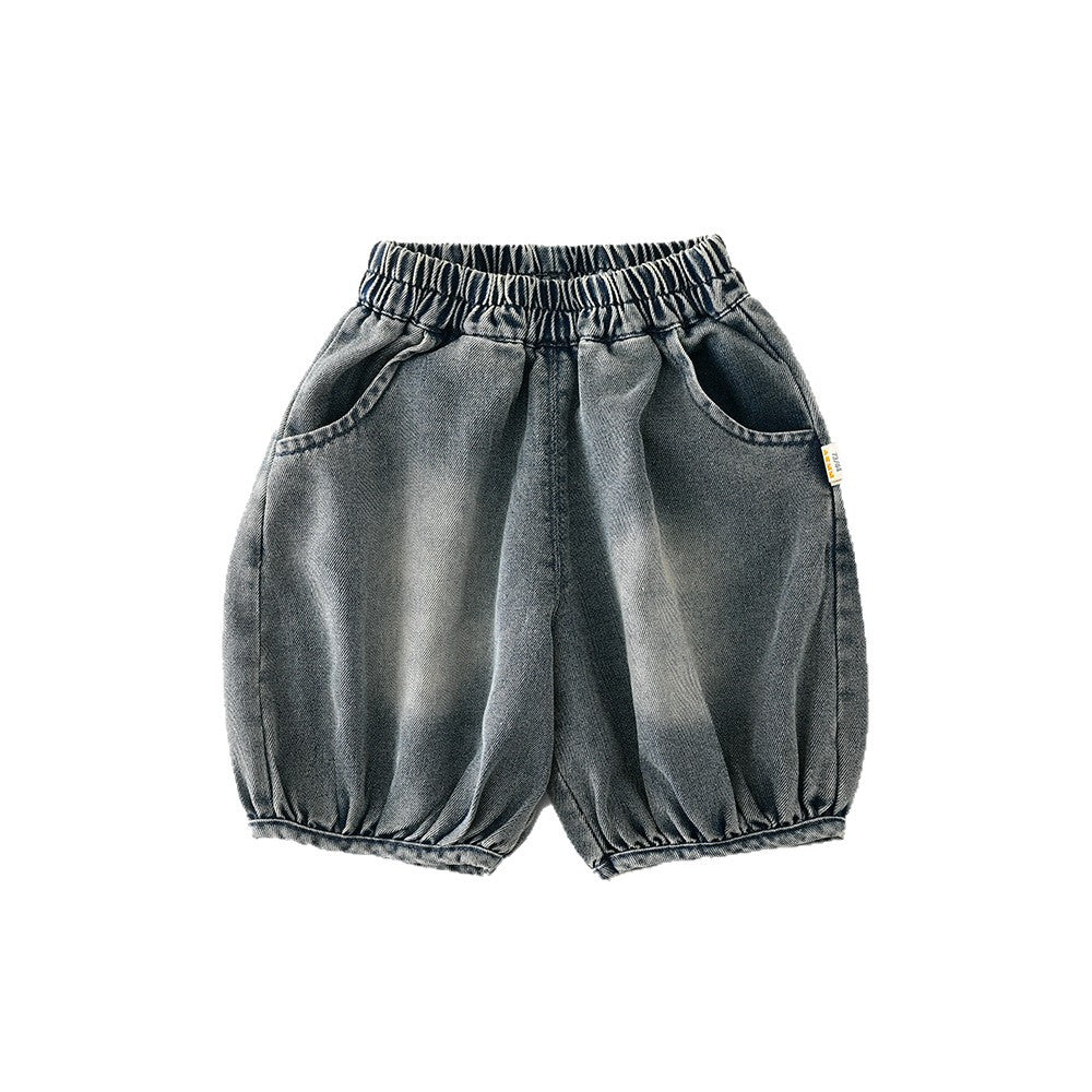 Vintage Balloon Denim ウォッシュ バルーンショートパンツ【mh0012849】