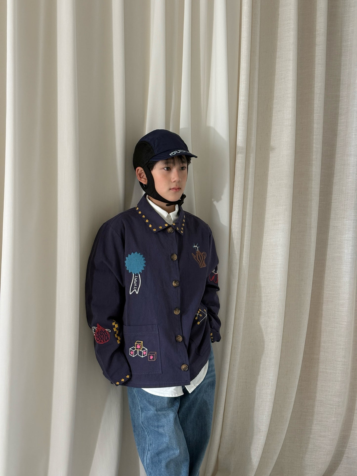 yummy&rocky | Cotton Embroidery Jacket コットン 刺繍 ジャケット【mh0020170】