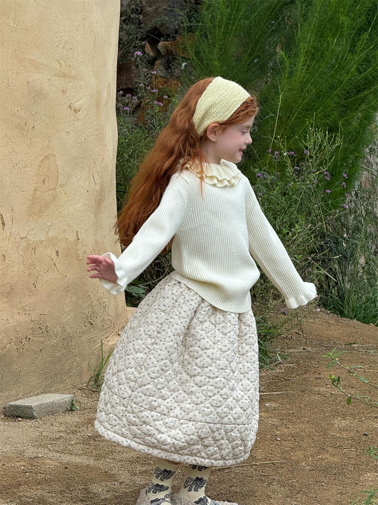 キルティングスカート 厚手 キルト ミモレ丈 無地 花柄【mh0011750】