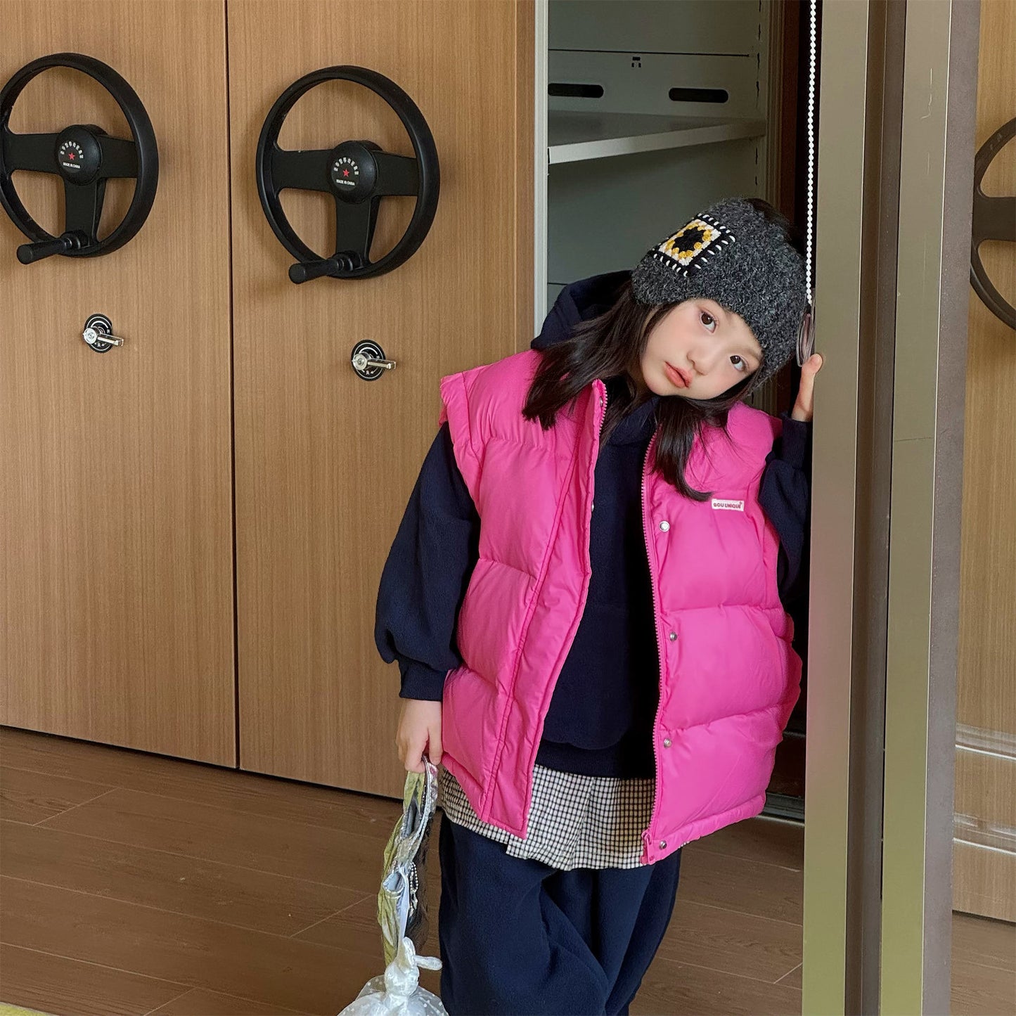 中綿ダウンベスト アウター 裏フリース【mh0011919】