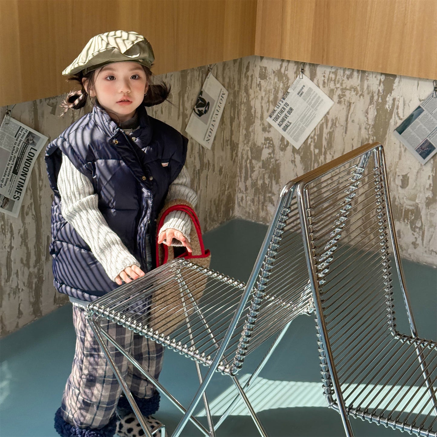 中綿ダウンベスト アウター 裏フリース【mh0011919】