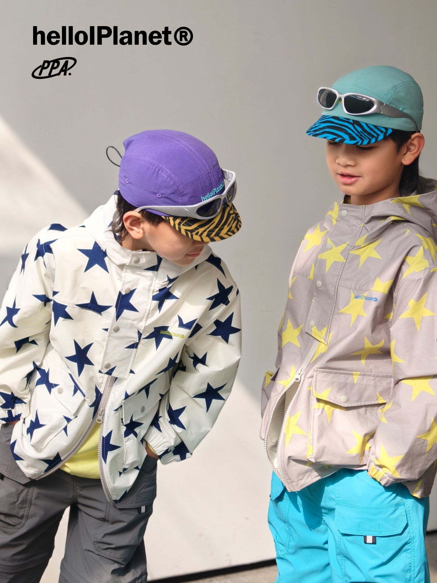 Stardust Windproof Hooded Jacket 星柄 長袖ジャケット【mh0013626】