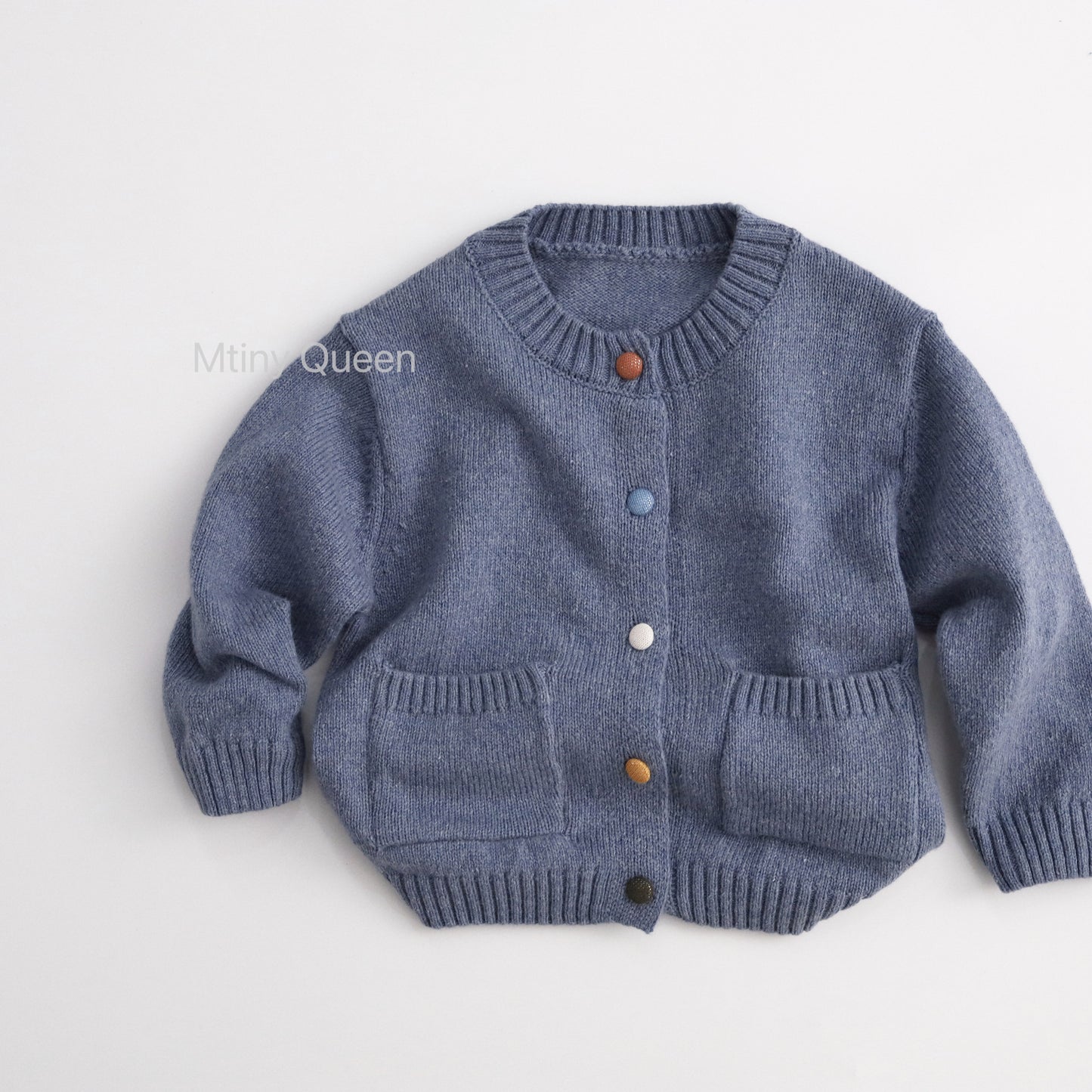 Multi-color Button Cotton Cardigan コットン ニット カーディガン【mh0012505】
