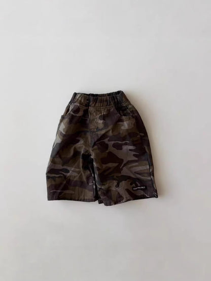 Pantalones Rectos Camuflaje Shorts Militares【mh0013275】