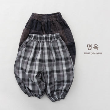 Check Casual Pocket Pants チェック ロングパンツ【mh0013613】
