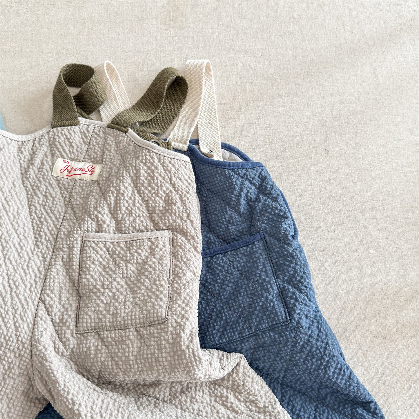 キルトサロペットオーバーオール 防寒 サスペンダーパンツ【mh0011910】