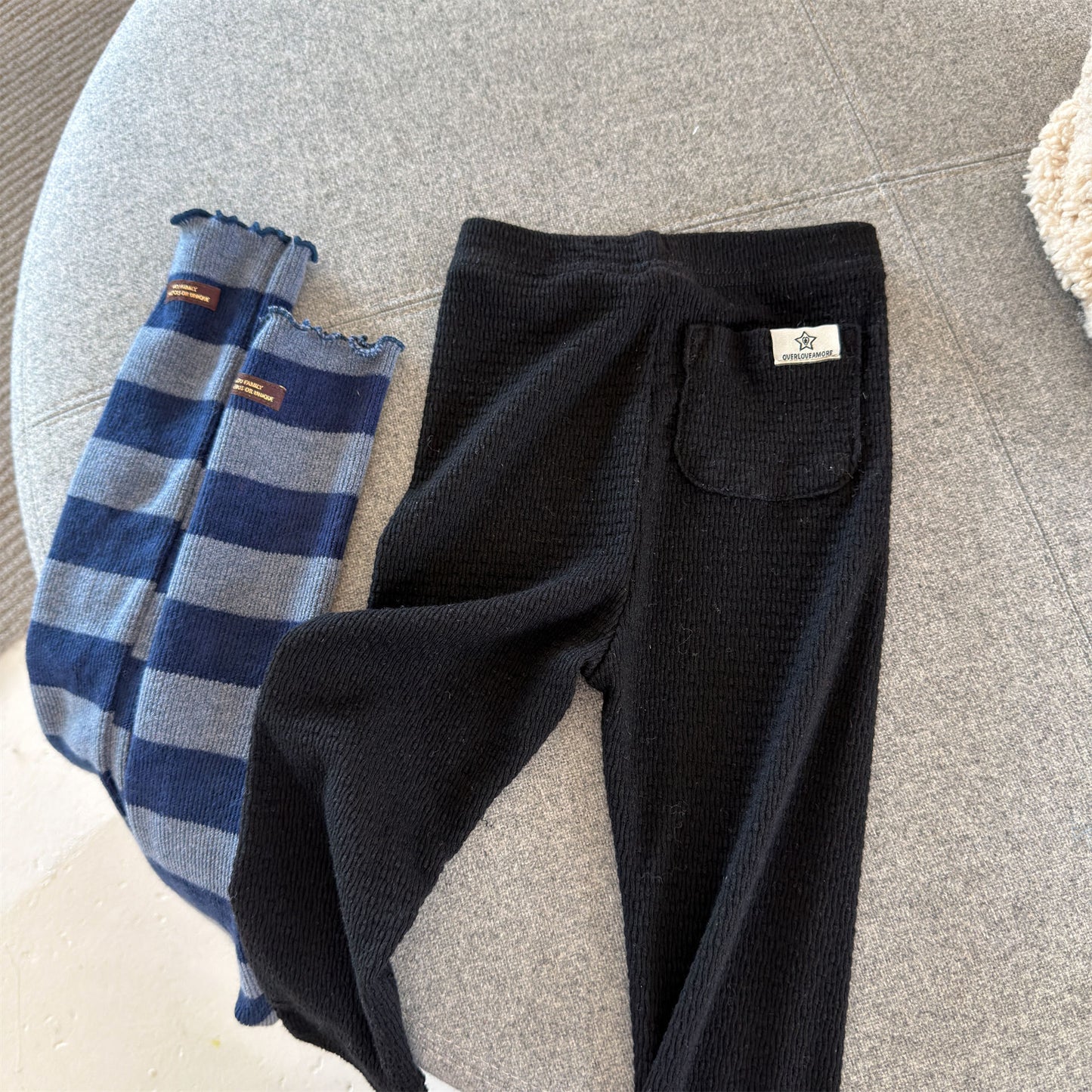 Kids' High-Waist Back Pocket Leggings Pants [mh0014051]