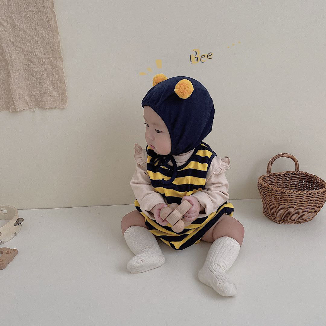 Little Bee Costume Sleeveless Romper With Hat Set ハチ ロンパース コスチューム【mh0013358】