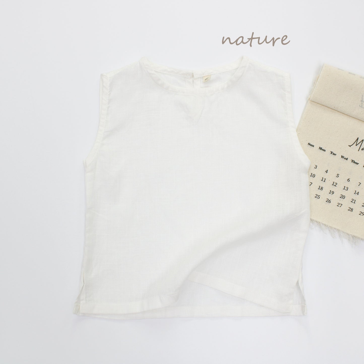 Pure Sleeveless Lyocell Top 無地 ノースリーブトップス【mh0013627】
