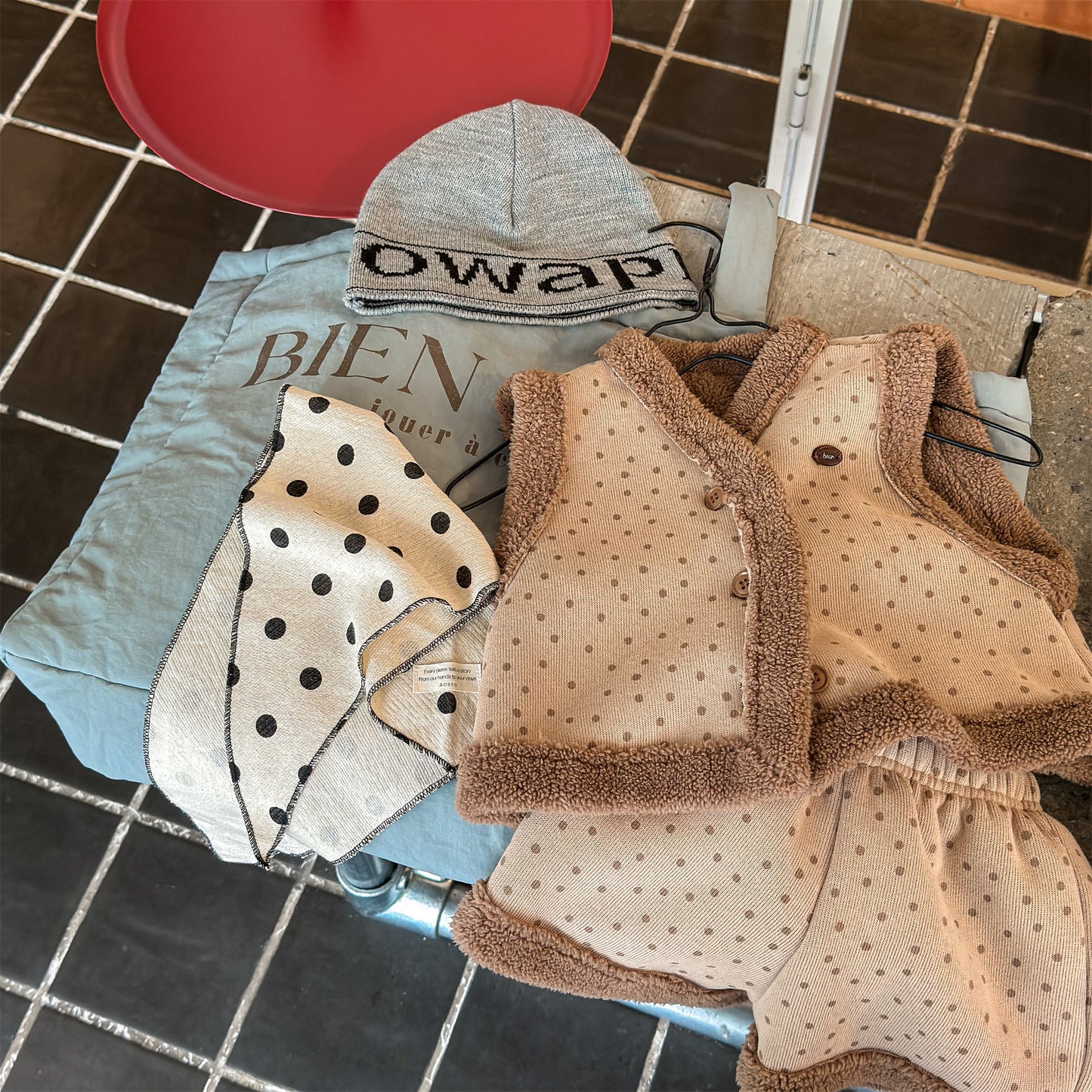 裏ボアセットアップ 2点セット ベスト+ショートパンツ【mh0011906】