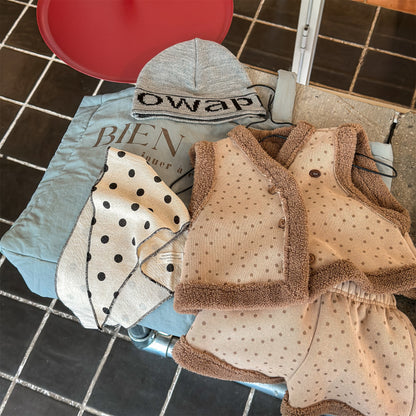 裏ボアセットアップ 2点セット ベスト+ショートパンツ【mh0011906】