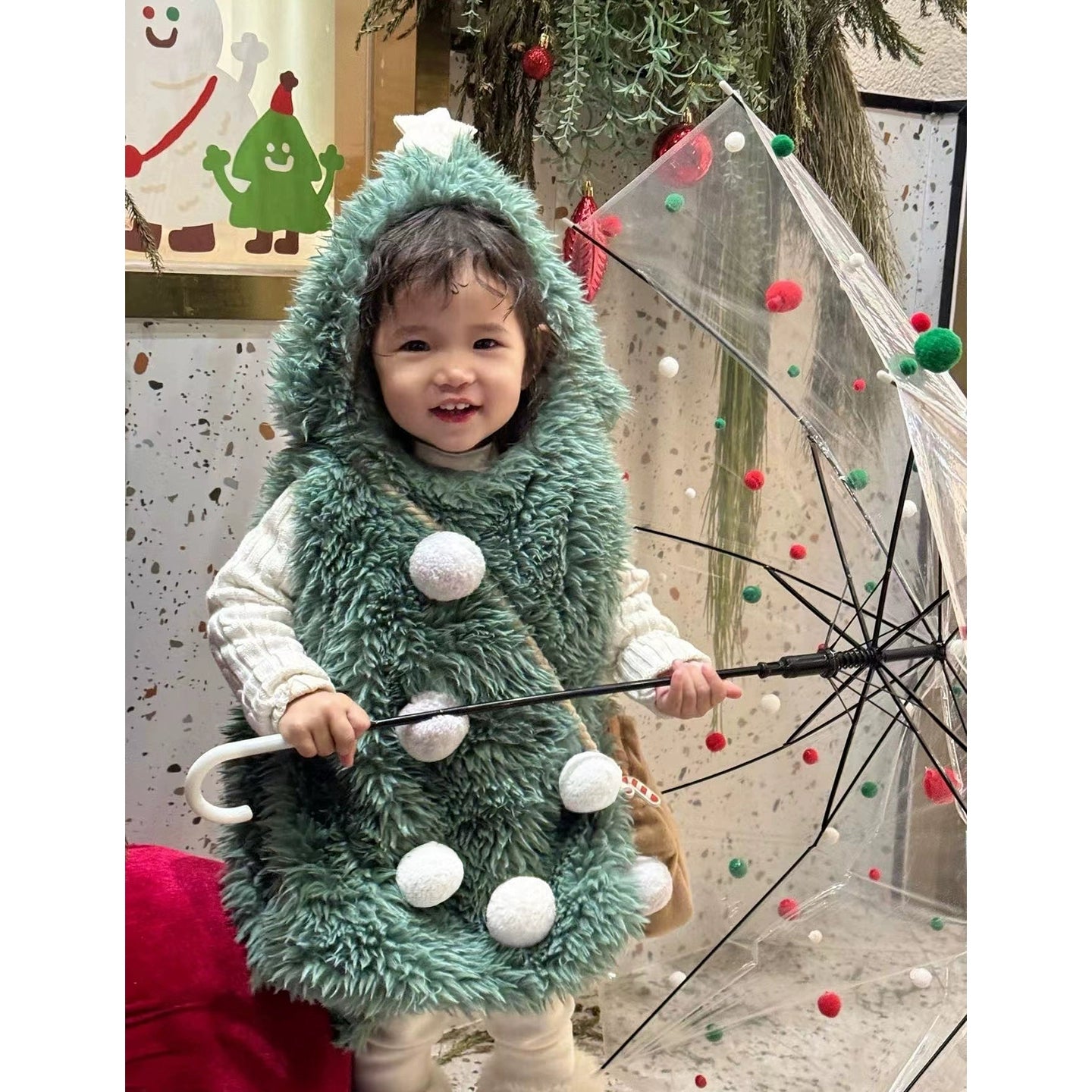 クリスマスツリーコスチューム なりきりキッズベビー パーティウェア【mh0011793】