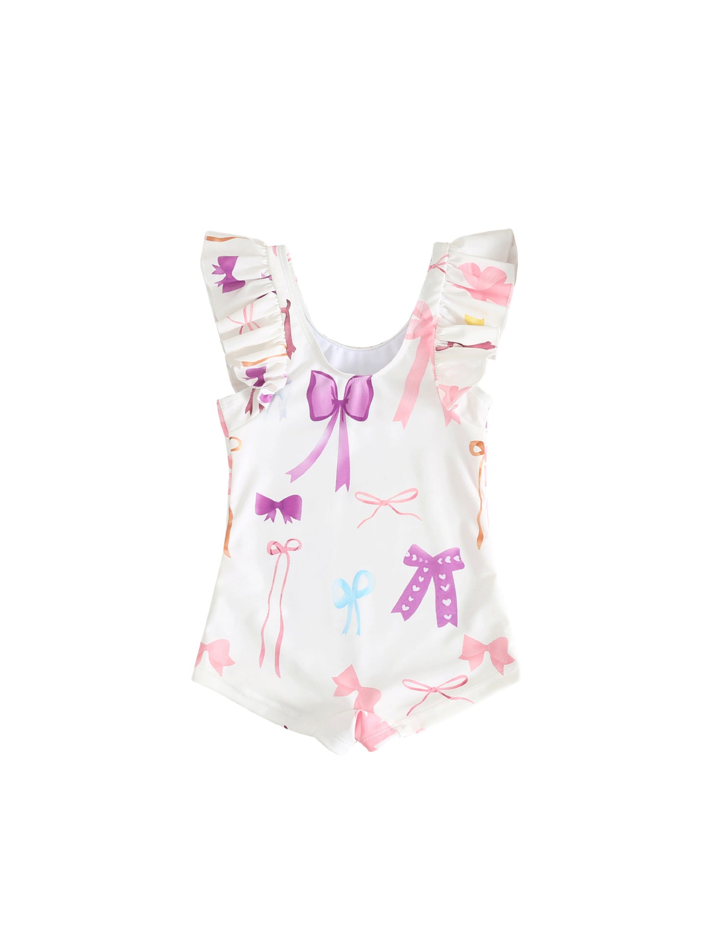 UPF50 Plus Ribbon Ruffled One-piece リボン フリル 水着【mh0012606】