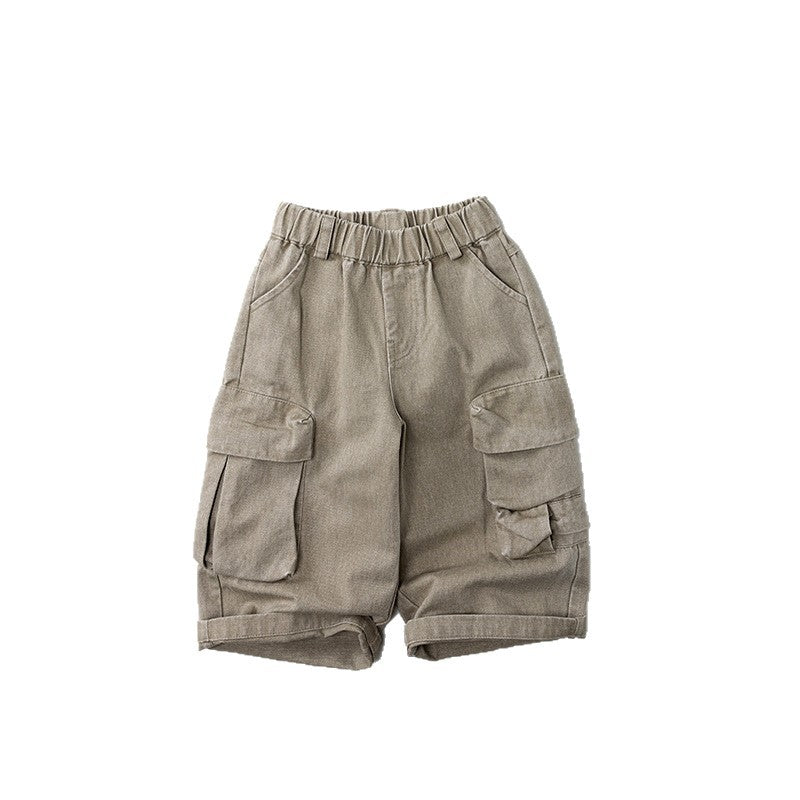 -フラップポケットルーズカーゴパンツ【mh0010875】 - mamahalo shop - ロングパンツ・スウェットパンツ -  べビー服 - 子供服 - 男の子 - 女の子