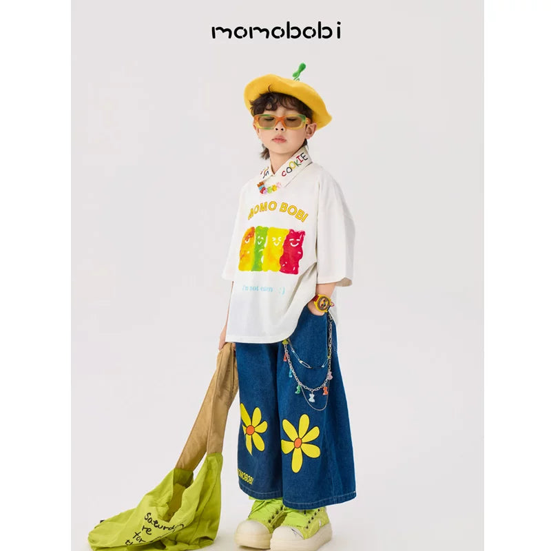 Gummy Bear Multi-Chain Accessory 安全ピン ベア 3連チェーン ネックレス【mh0013009】