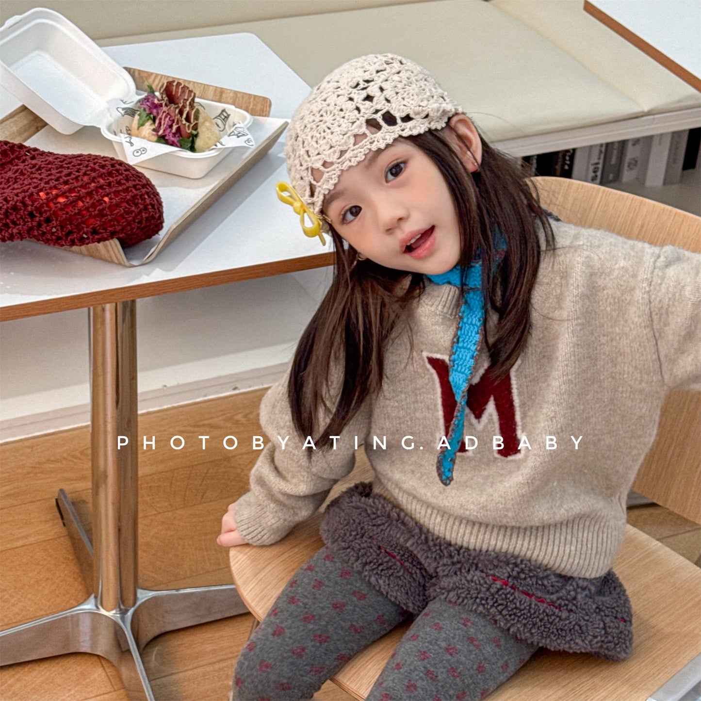 -ビッグワッペンニットセータープルオーバー【mh0010813】 - mamahalo shop - ニット・セーター -  べビー服 - 子供服 - 男の子 - 女の子