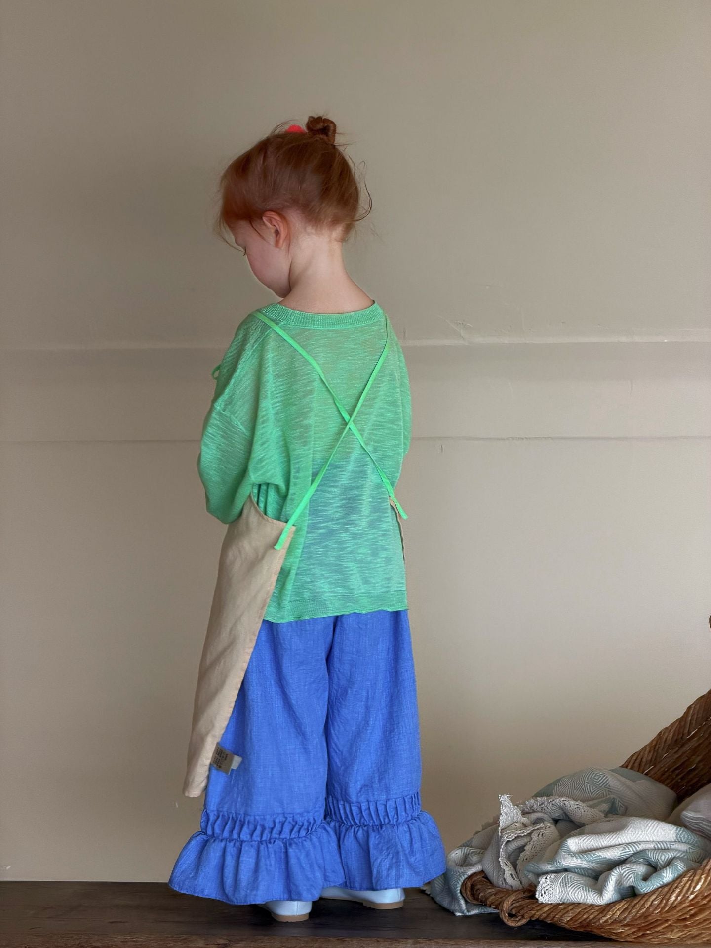 Green Ice Silk Sun-Protection Knitted Top シアー 長袖サマーセーター【mh0013405】