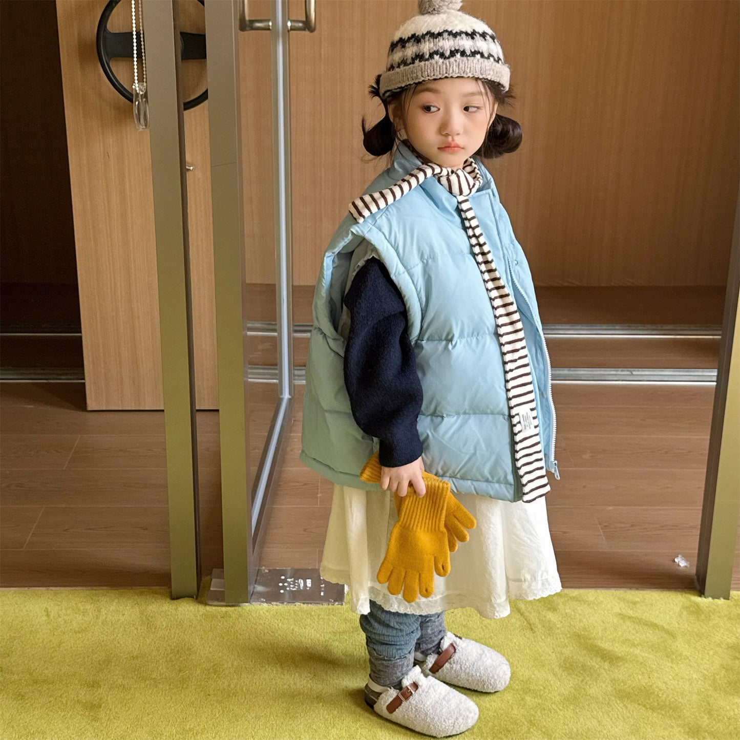 中綿ダウンベスト アウター 裏フリース【mh0011919】