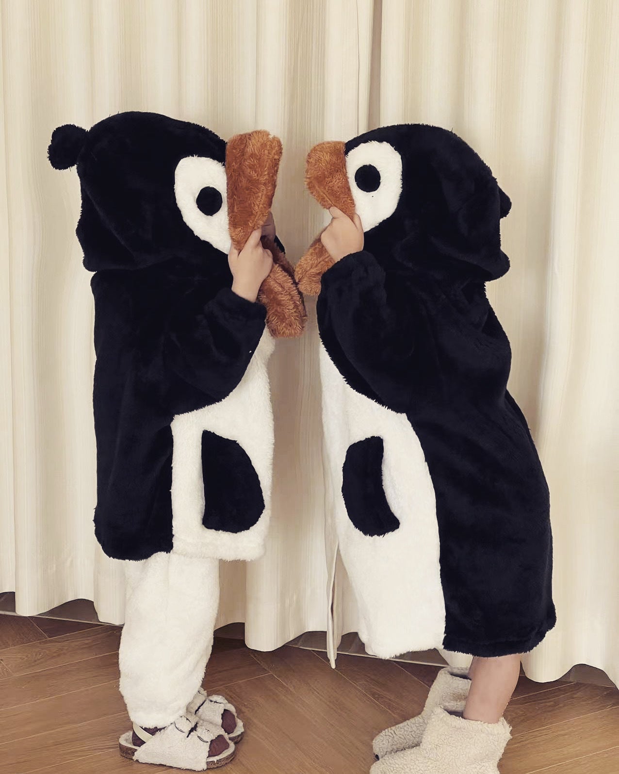 Conjunto de pijama para niños, disfraz, kigurumi de pingüino, disfraz, conjunto de una pieza, conjunto de 2 piezas, conjunto a juego, unisex, niños, niñas, ropa infantil
