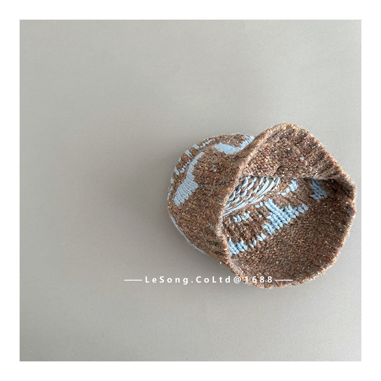 キッズ帽子 ニット ハート ぽんぽん ビーニー ニットキャップ【mh0011838】