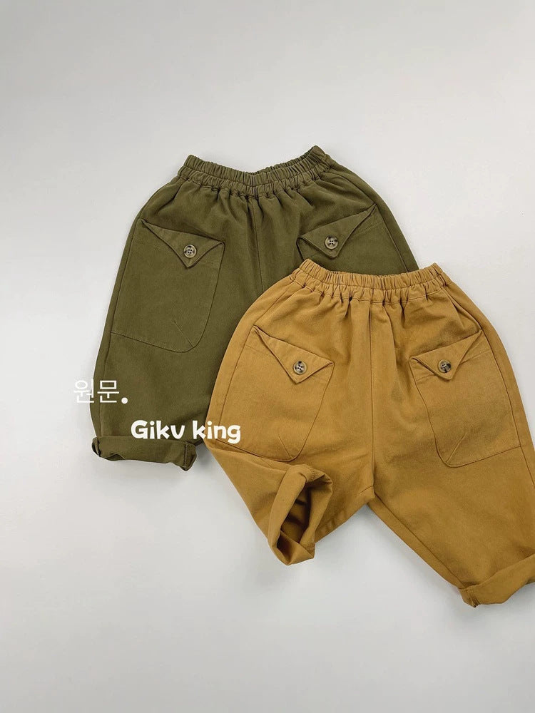 キッズ フラップポケット ルーズ ロングパンツ【mh0014599】