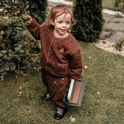 キルトパンツ 刺繍 ジョガーパンツ アウター【mh0011638】