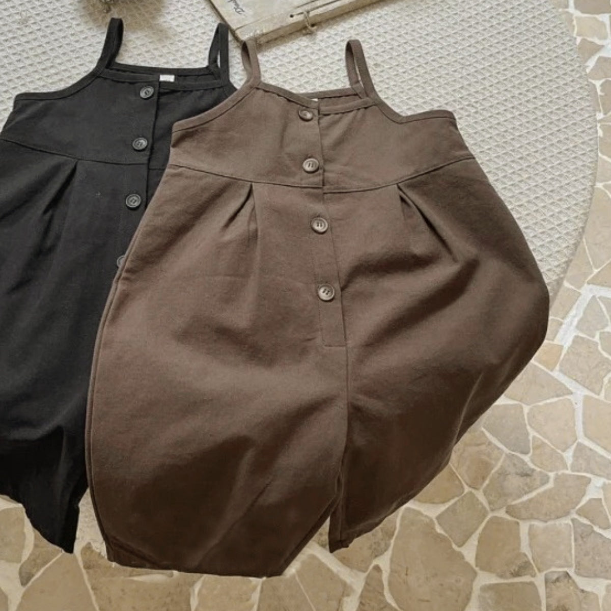 Single Breasted Baby Jumpsuit サロペット ロンパース【mh0012500】