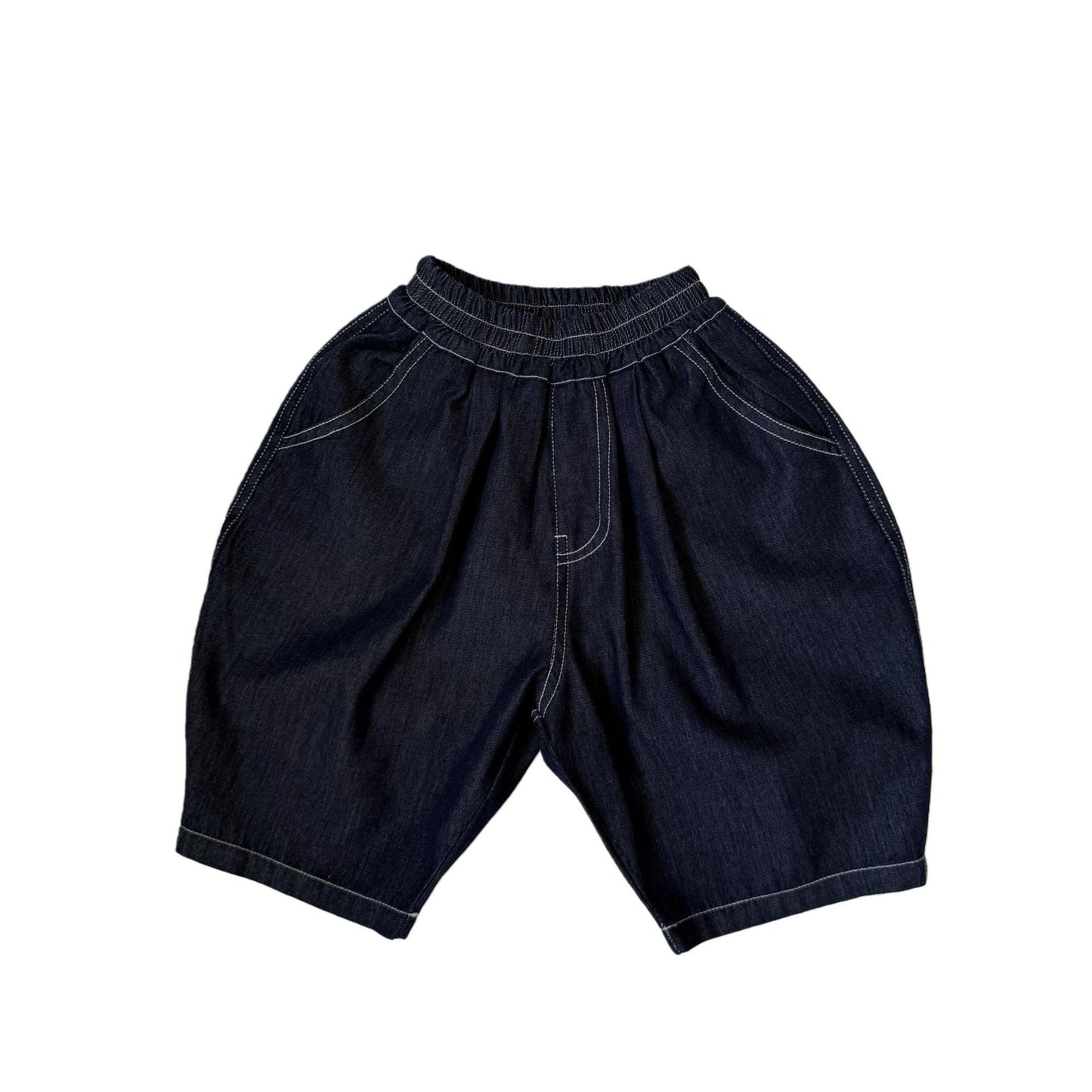 GL-kids Pantalones vaqueros estilo globo ligeros de verano estilo coreano para niños y niñas, jeans informales versátiles de estilo moderno【mh0013640】