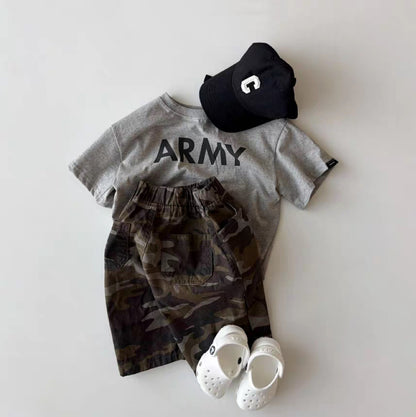 Pantalones Rectos Camuflaje Shorts Militares【mh0013275】