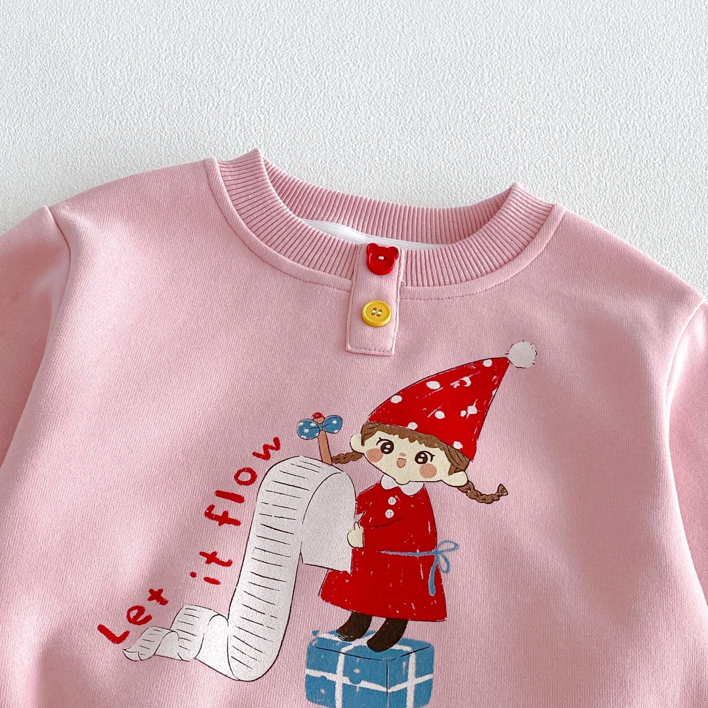 Sudadera de manga larga con estampado de personajes infantiles 【mh0014030】