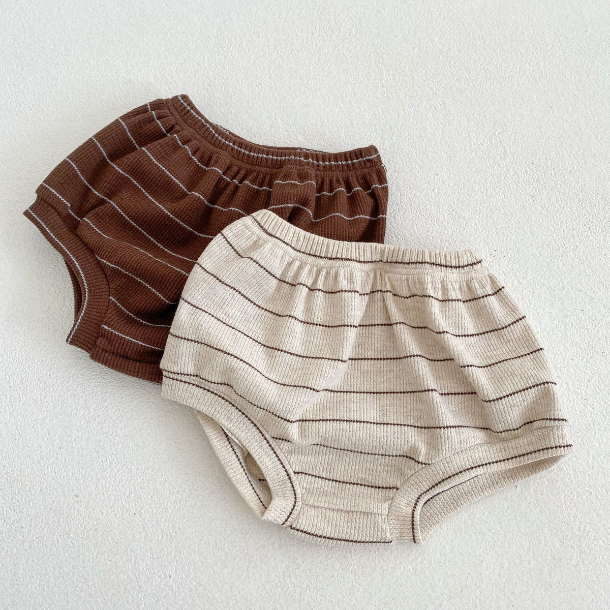 Baby Border Henley Neck Short Sleeve T-Shirt & Bloomer Set [mh0001942]