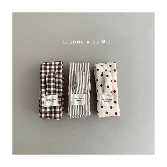 キッズマフラー チェック/ドット/ストライプ ネックウォーマー【mh0011796】