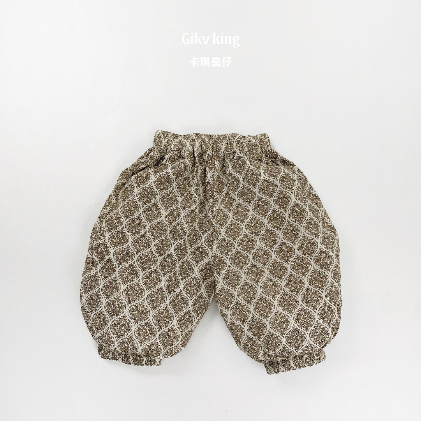 Printed Balloon Pants アラベスク ロングパンツ【mh0013472】
