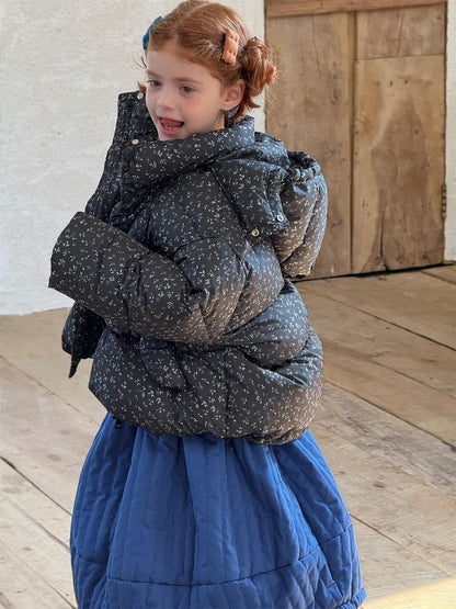 ダウンジャケット フラワープリント アウター【mh0011763】