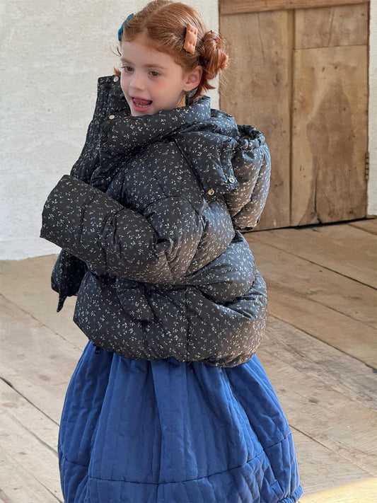 Flower print down jacket outerwear [mh0011763]