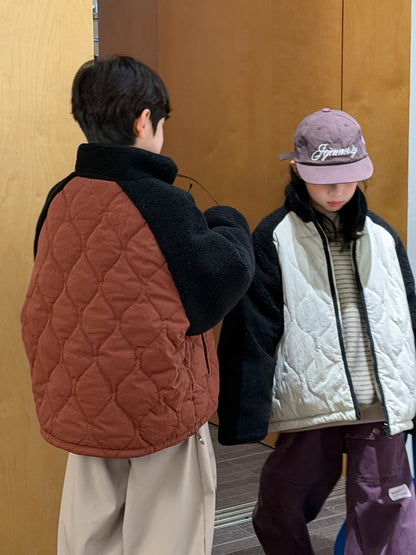 キルティングジャケット パッチワーク キルトコート【mh0011870】