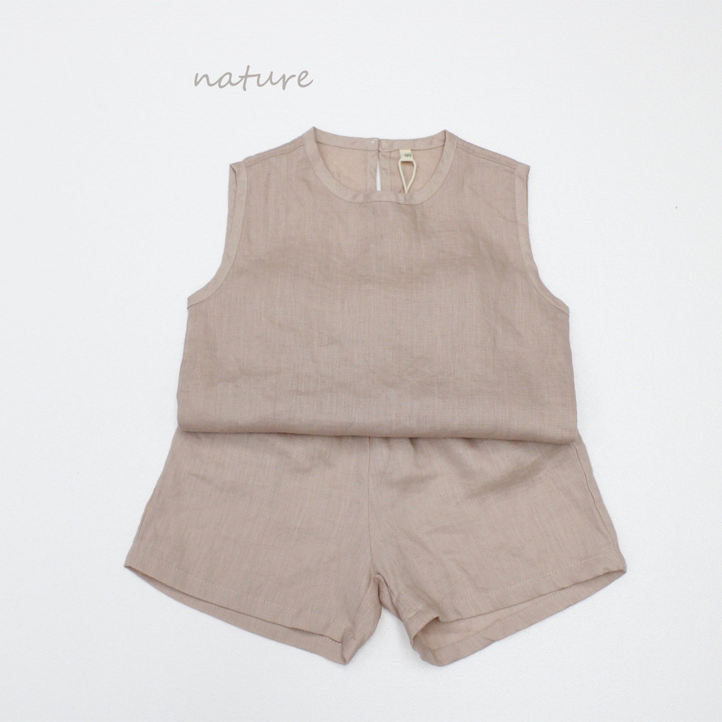 Minimalist Pullover Linen Vest リネン ノースリーブトップス【mh0013633】