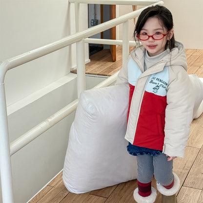 中綿ダウンジャケット パッチワーク アウター コート【mh0011900】