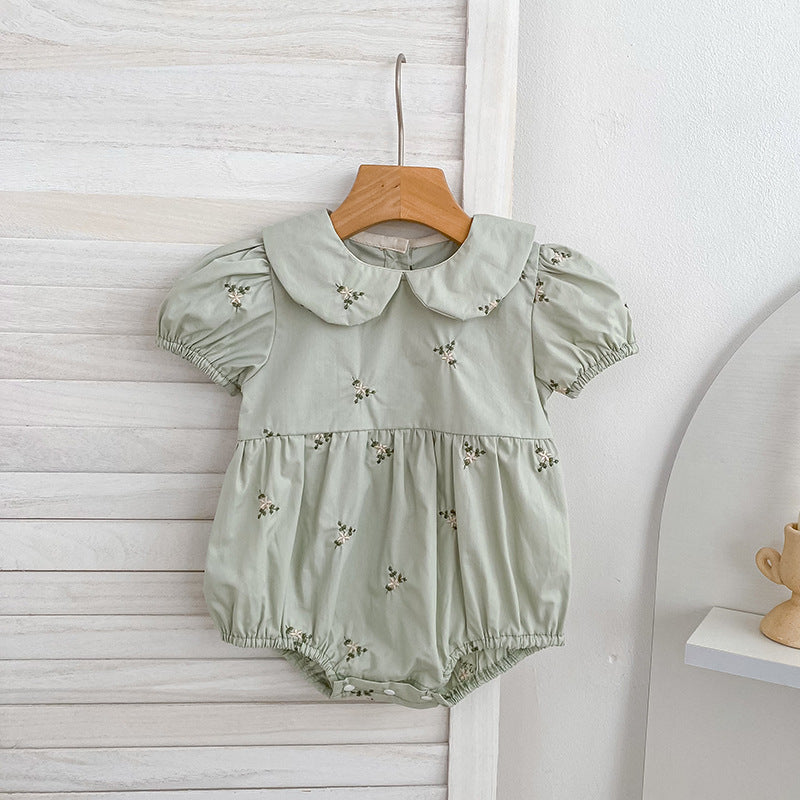 Floral Ruffle Sleeveless Romper フリル ノースリーブ ロンパース【mh0013165】