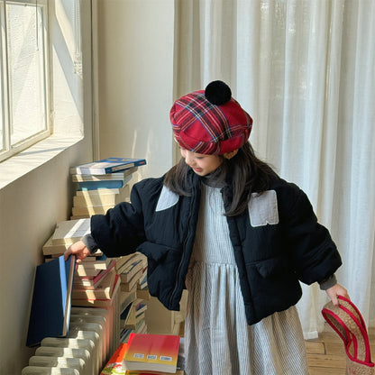 パッチワークブルゾン 中綿ジャケット コート【mh0011918】