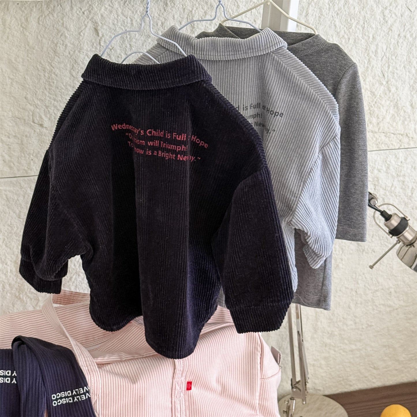 -コーデュロイシャツジャケット シャツコート【mh0010804】 - mamahalo shop - 長袖シャツ・ブラウス -  べビー服 - 子供服 - 男の子 - 女の子