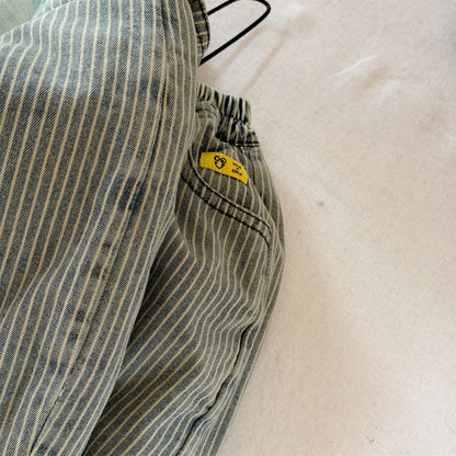 裏ボアデニムパンツ ストライプ 暖パン ジーンズ【mh0011914】