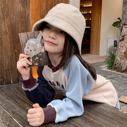 -ロゴプリント長袖スウェット ラグランTシャツ【mh0010812】 - mamahalo shop - 長袖Tシャツ -  べビー服 - 子供服 - 男の子 - 女の子