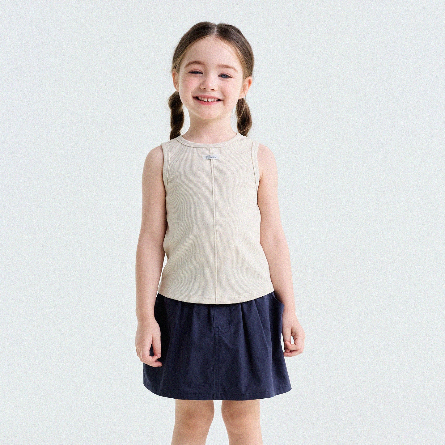 Ribbed Cotton Tank Top センターシーム ノースリーブトップス【mh0013190】