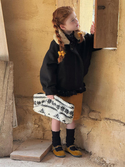 Blouson jacket with fleece lining, outer coat [mh0011771]