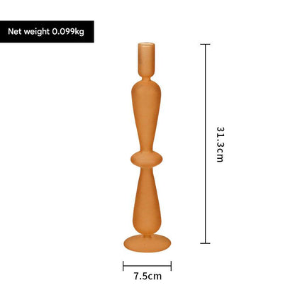 Candelabro de vidrio, candelabro decorativo, vela de cumpleaños, decoración